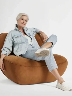 Medicus Witte Leren Comfort Instapper-Dames Comfort Schoenen