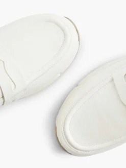 Medicus Witte Leren Comfort Instapper-Dames Comfort Schoenen