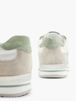 Medicus Witte Leren Comfort Sneaker-Dames Comfort Schoenen