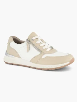 Medicus Witte Leren Comfort Sneaker-Dames Comfort Schoenen