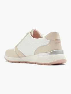 Medicus Witte Leren Comfort Sneaker-Dames Comfort Schoenen