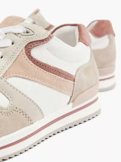 Medicus Witte Leren Comfort Sneaker-Dames Comfort Schoenen