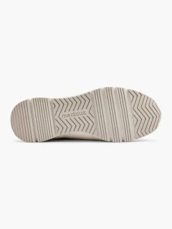 Medicus Witte Leren Comfort Sneaker-Dames Comfort Schoenen