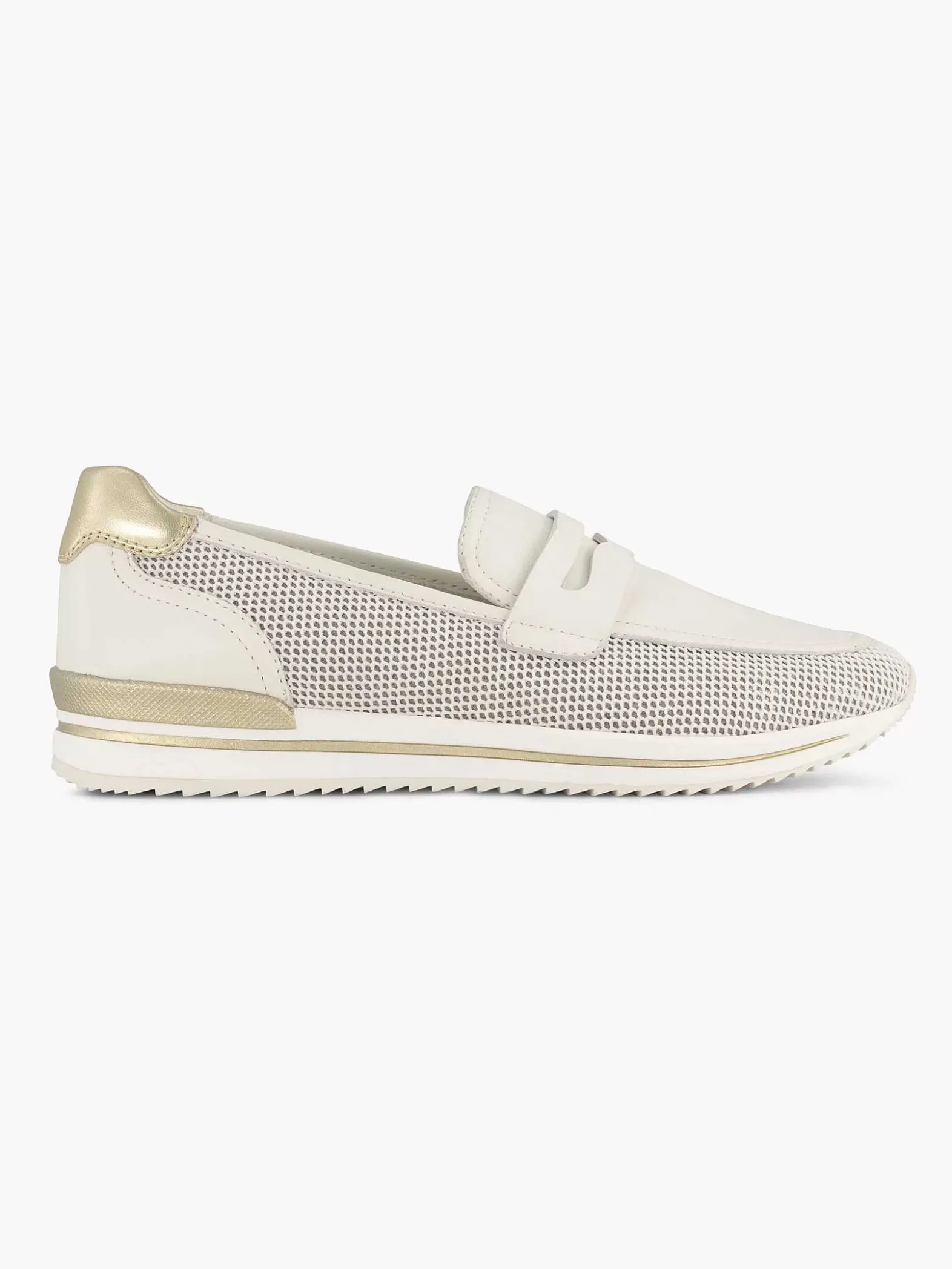 Medicus Witte Leren Instapper-Dames Comfort Schoenen