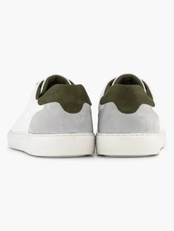 Memphis One Witte Leren Sneaker-Heren Sneakers