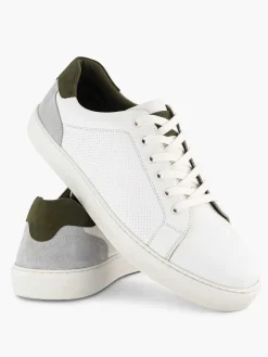 Memphis One Witte Leren Sneaker-Heren Sneakers