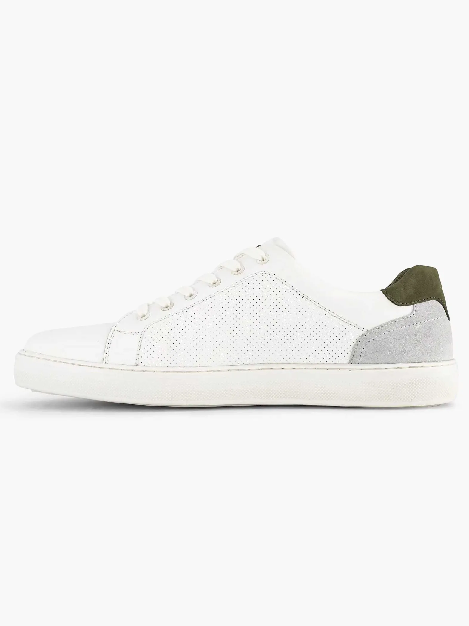 Memphis One Witte Leren Sneaker-Heren Sneakers