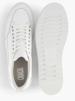 Oxmox Witte Leren Sneaker-Heren Sneakers