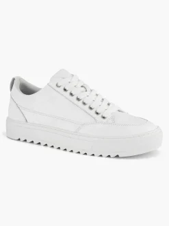 Oxmox Witte Leren Sneaker-Heren Sneakers