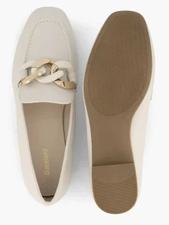 Graceland Witte Loafer-Dames Instappers