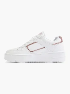 Champion Witte Low Cut Shoe Foul Platform-Dames Sneakers