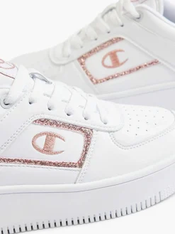 Champion Witte Low Cut Shoe Foul Platform-Dames Sneakers