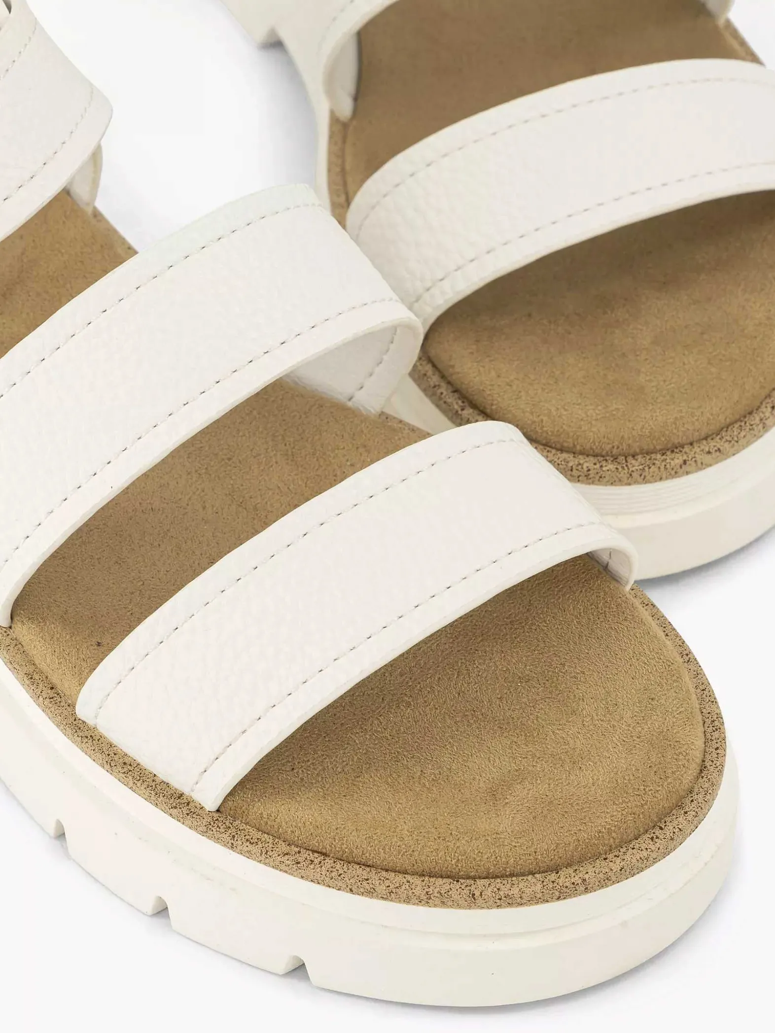 Oxmox Witte Platform Sandaal-Dames Sandalen