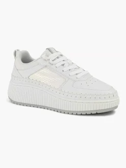 Oxmox Witte Platform Sneaker-Dames Sneakers