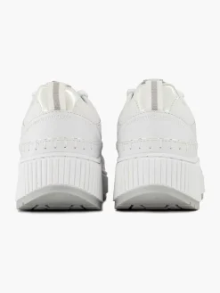 Oxmox Witte Platform Sneaker-Dames Sneakers