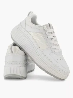 Oxmox Witte Platform Sneaker-Dames Sneakers