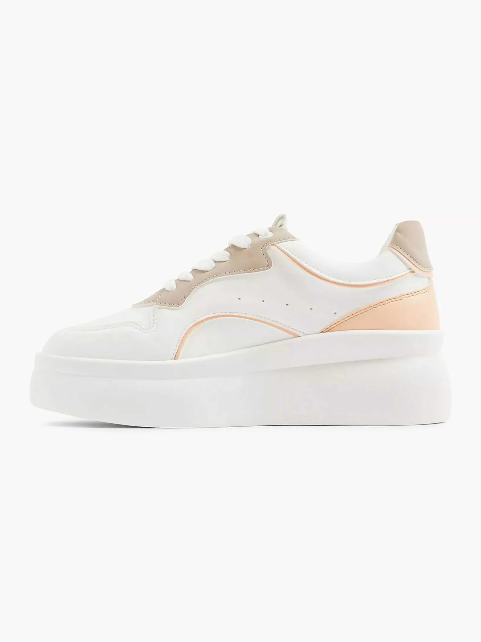 Graceland Witte Platform Sneaker-Dames Sneakers
