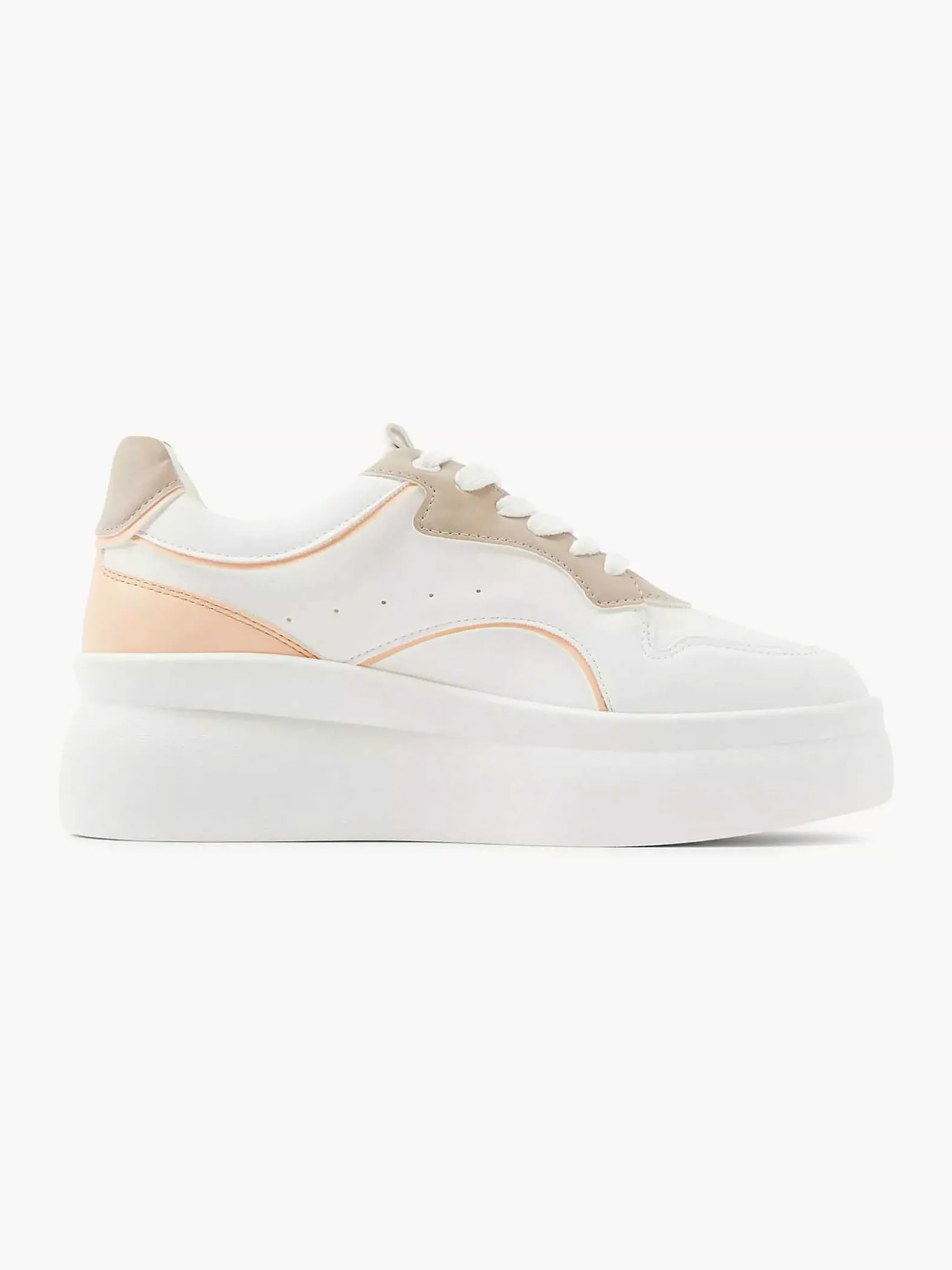 Graceland Witte Platform Sneaker-Dames Sneakers