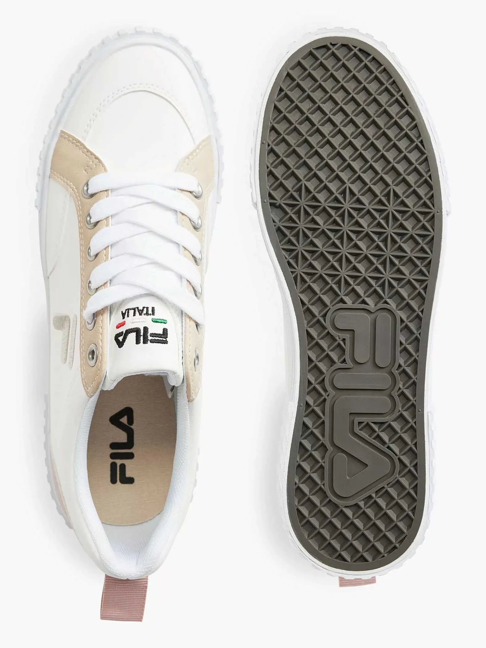FILA Witte Platform Sneaker-Dames Sneakers