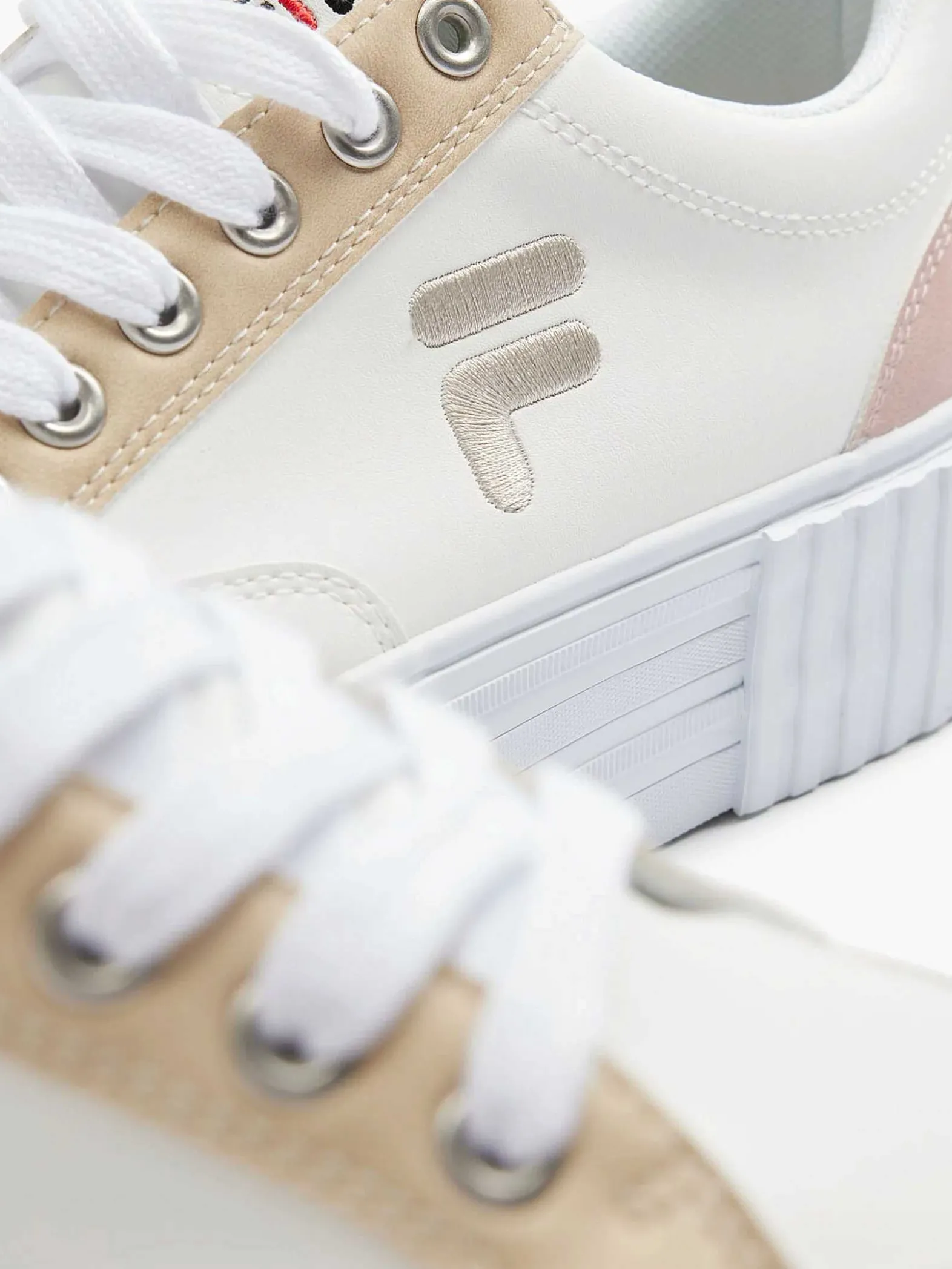 FILA Witte Platform Sneaker-Dames Sneakers