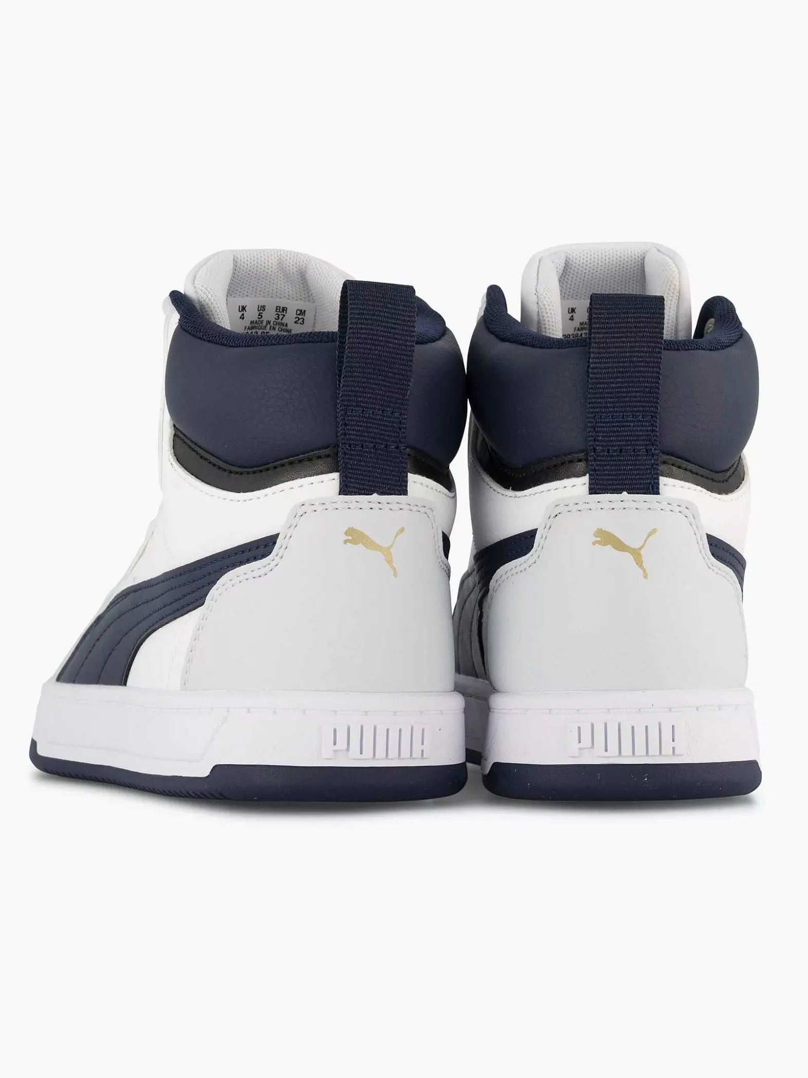 Puma Witte Caven 2.0 Mid Jr-Kinderen Jongensschoenen