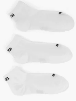 Puma Witte Quarter Plain 3 Pak 43-46-Heren Sokken