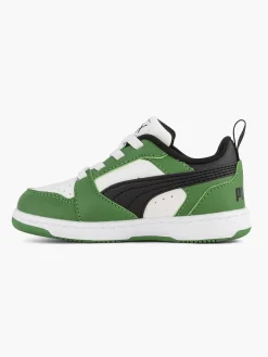Puma Witte Rebound V6 Lo Ac Inf-Kinderen Jongensschoenen