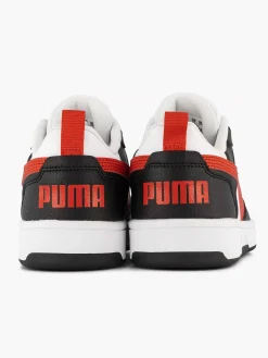 Puma Witte Rebound V6 Lo Jr-Kinderen Jongensschoenen
