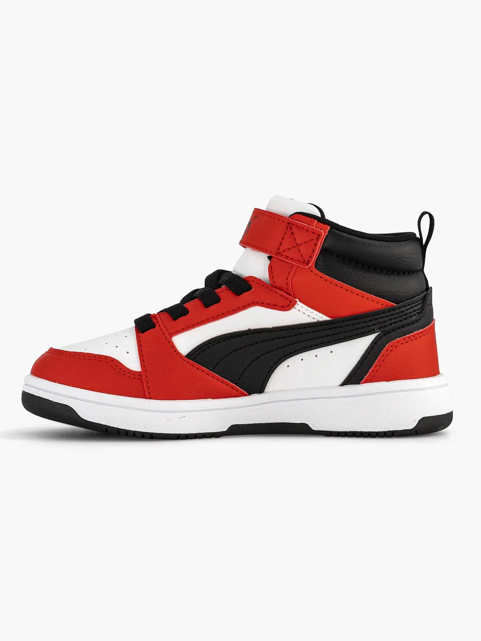 Puma Witte Rebound V6 Mid Ac+ Ps-Kinderen Jongensschoenen