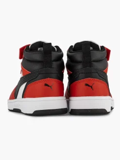 Puma Witte Rebound V6 Mid Ac+ Ps-Kinderen Jongensschoenen