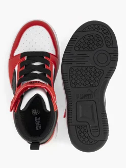 Puma Witte Rebound V6 Mid Ac+ Ps-Kinderen Jongensschoenen