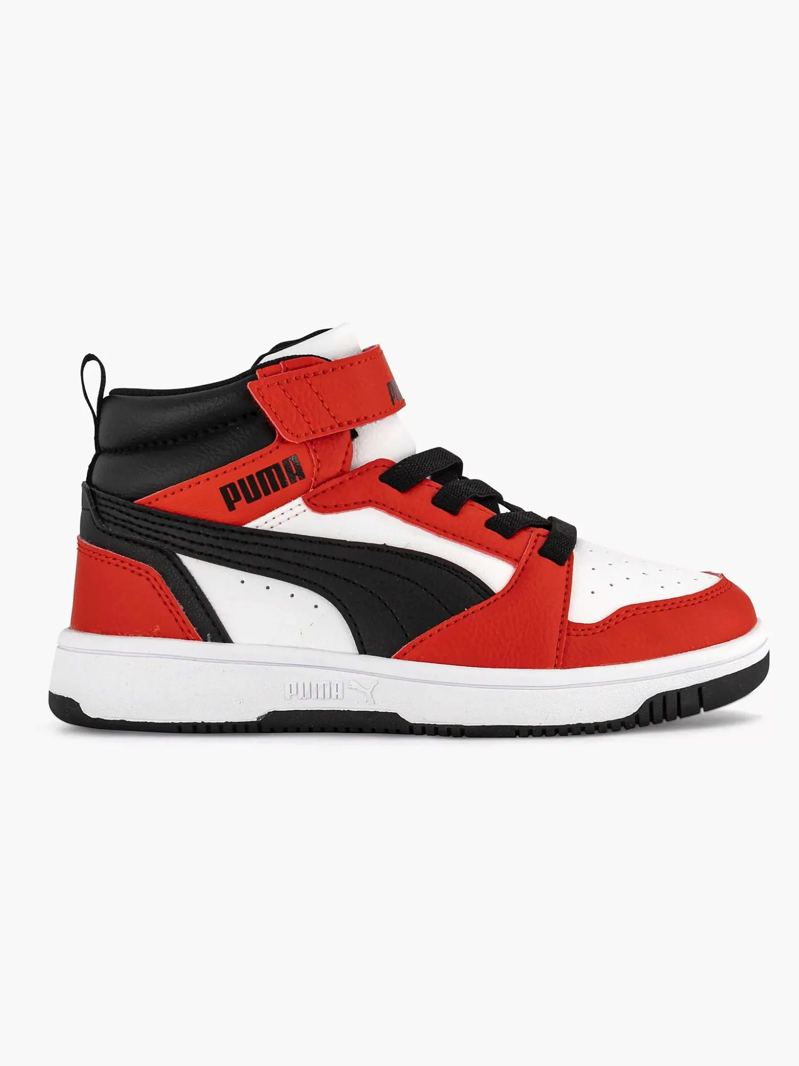 Puma Witte Rebound V6 Mid Ac+ Ps-Kinderen Jongensschoenen