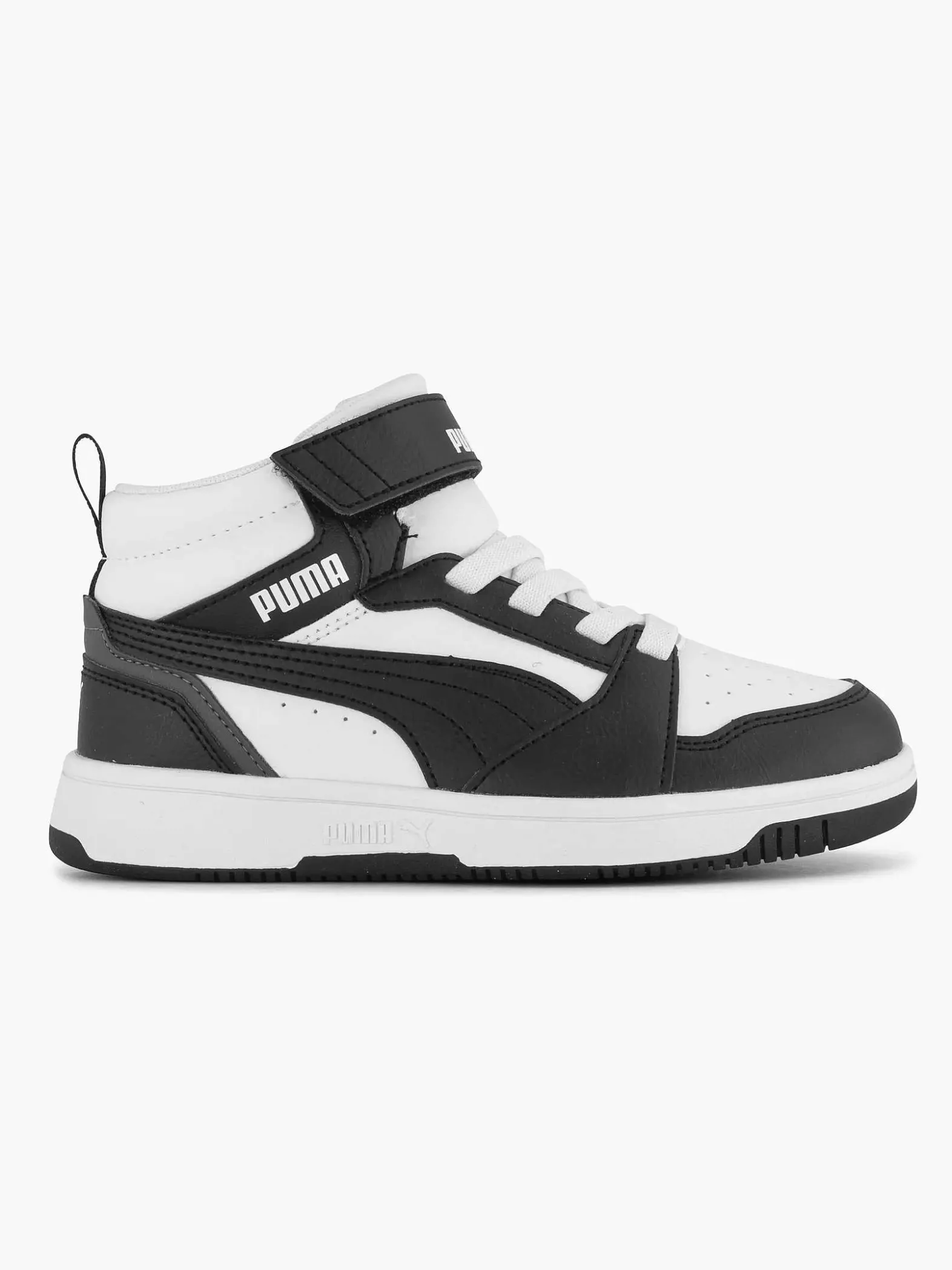 Puma Witte Rebound V6 Mid Ac+ Ps-Kinderen Jongensschoenen