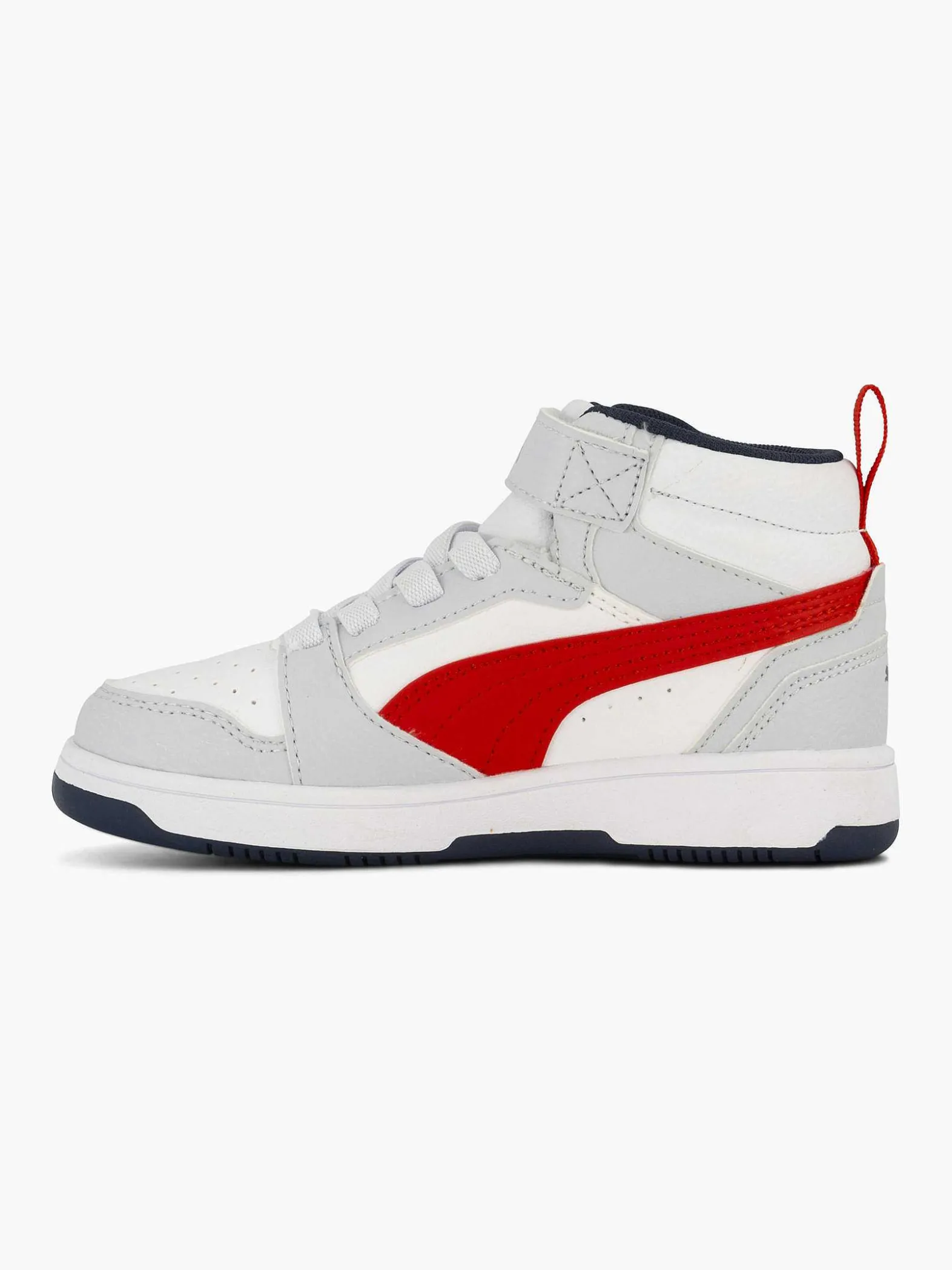 Puma Witte Rebound V6 Mid Ac+ Ps-Kinderen Babyschoenen