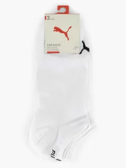 Puma Witte Sneaker Plain 3 Pak 39-42-Heren Sokken