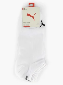 Puma Witte Sneaker Plain 3 Pak 43-46-Heren Sokken