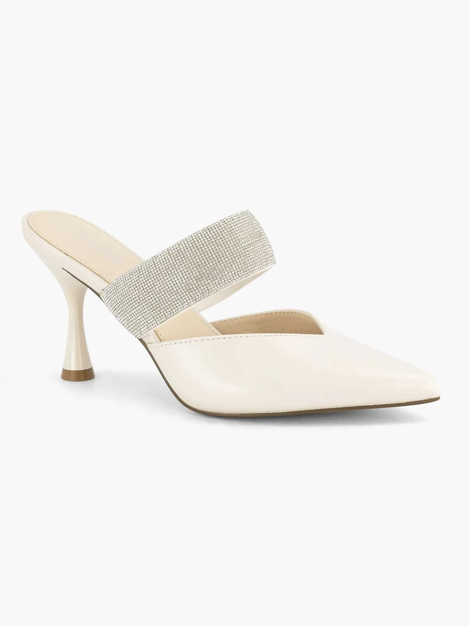 Graceland Witte Pump Steentjes-Dames Pumps