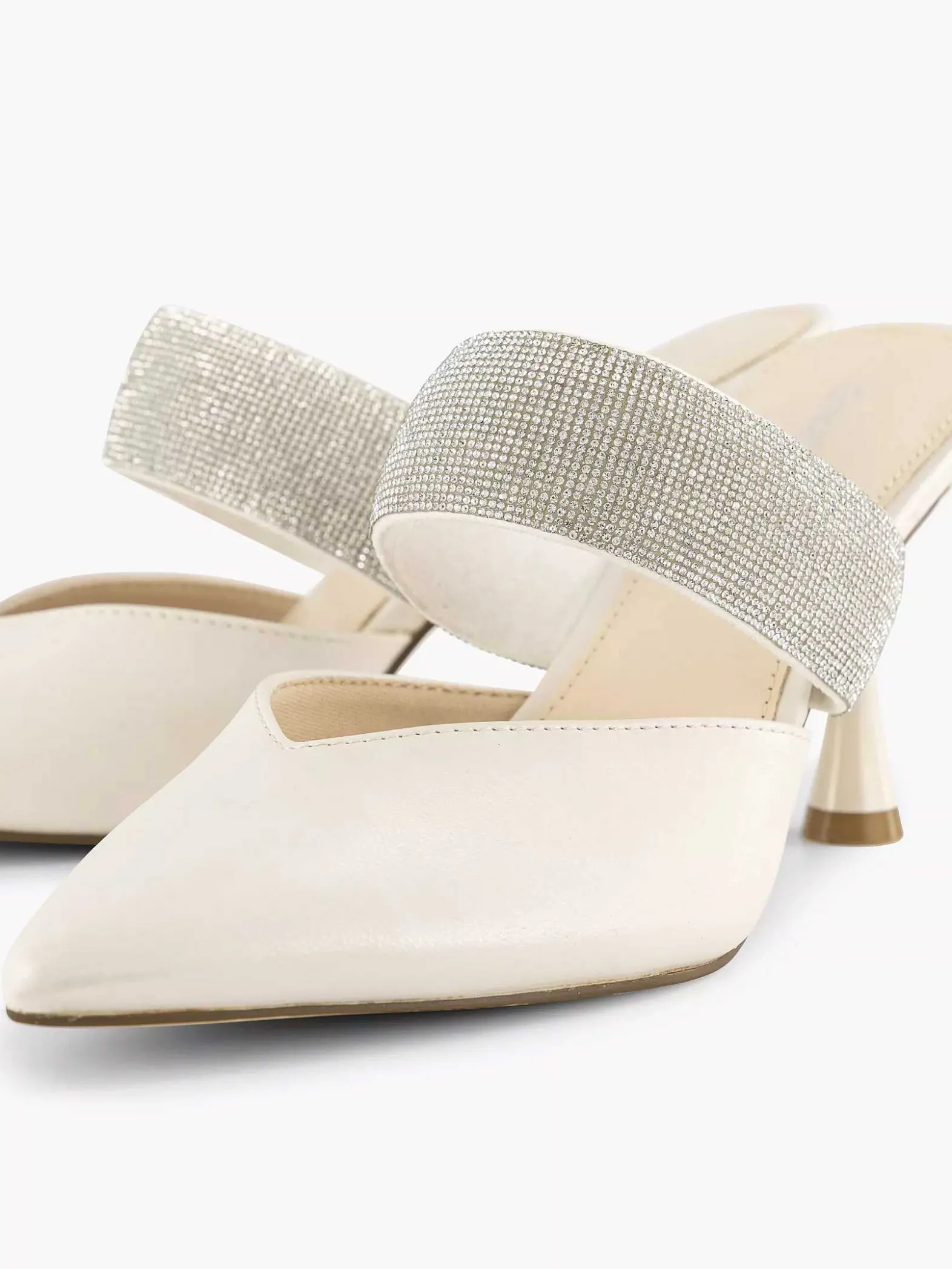 Graceland Witte Pump Steentjes-Dames Pumps
