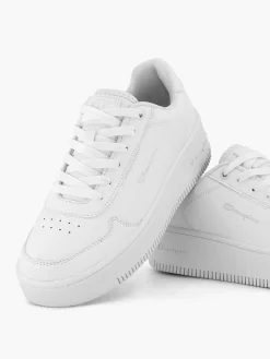 Champion Witte Rebound Platform Low-Dames Sneakers