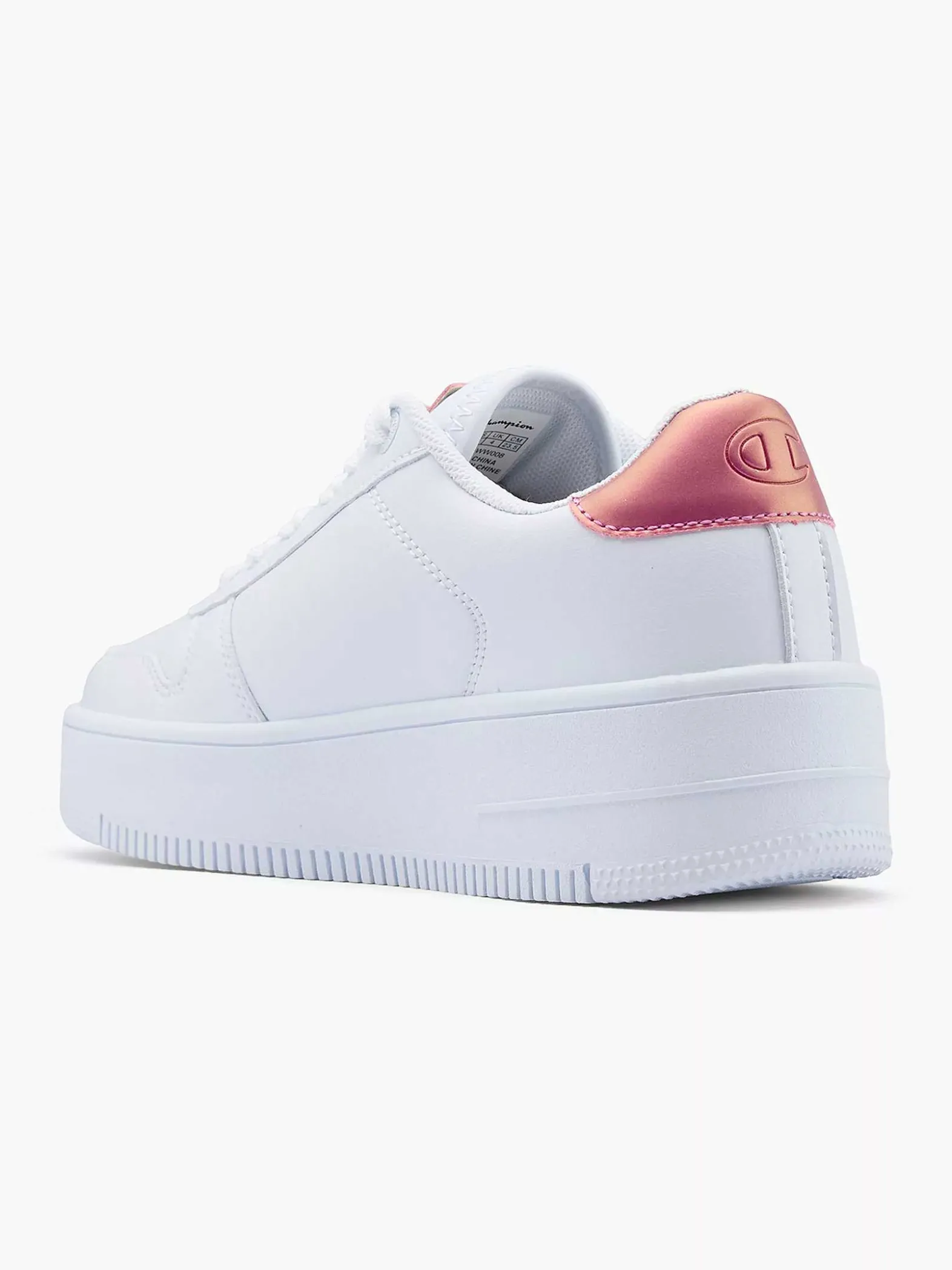 Champion Witte Rebound Platform Sparkle-Dames Sneakers