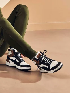 Puma Witte Rebound V6-Heren Sneakers