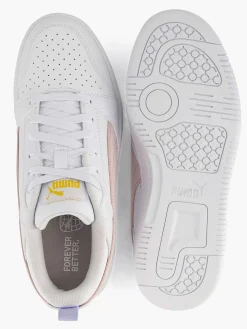 Puma Witte Rebound V6 Low-Dames Sneakers