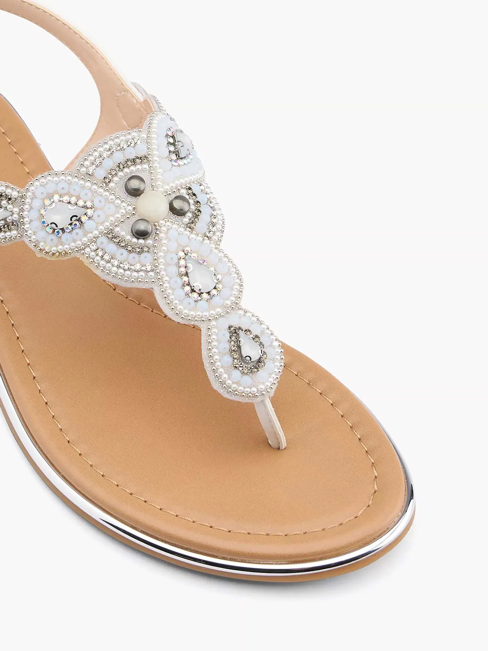 Graceland Witte Sandaal-Dames Sandalen