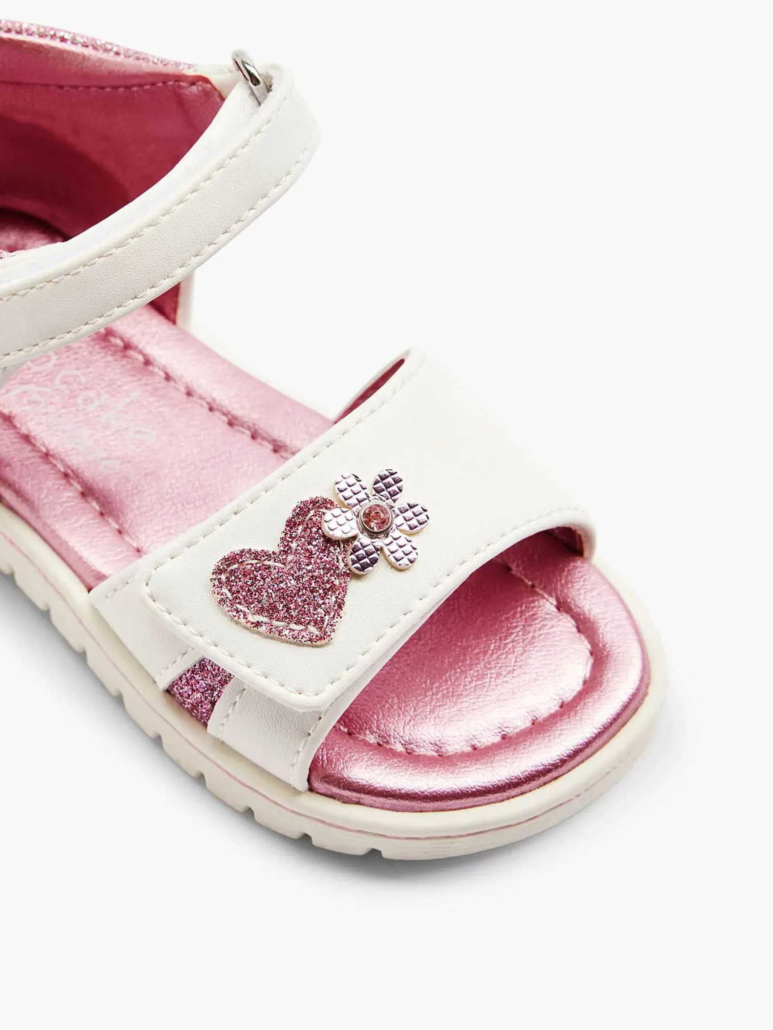 Cupcake Couture Witte Sandaal Hartje-Kinderen Jongensschoenen