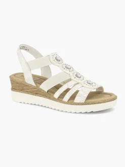 Easy Street Witte Sandaal Sheehak-Dames Comfort Schoenen