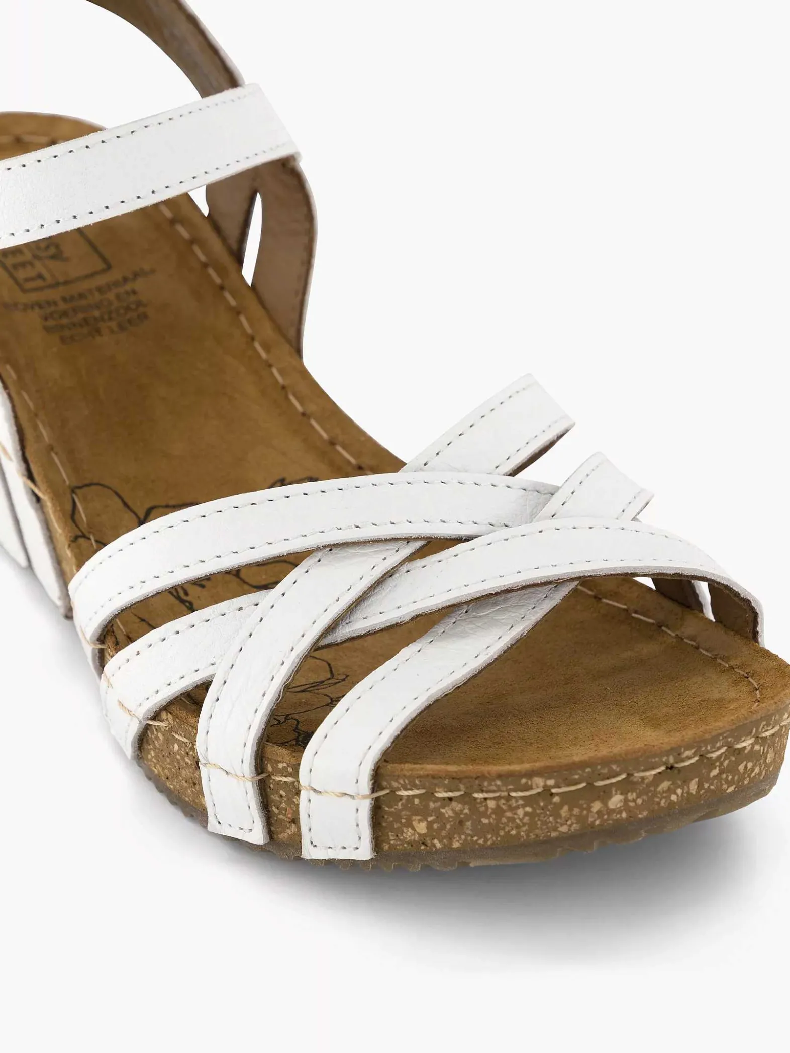 Easy Street Witte Sandaal Sleehak-Dames Sandalen