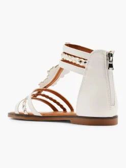 Graceland Witte Sandaal Steentjes-Dames Sandalen