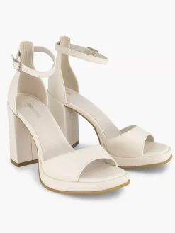 Graceland Witte Sandalette-Dames Sandalen
