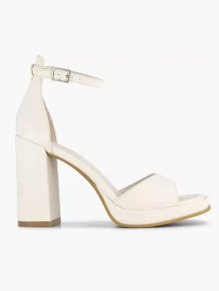 Graceland Witte Sandalette-Dames Sandalen