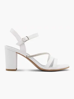 Graceland Witte Sandalette-Dames Sandalen
